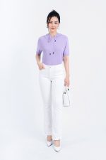 High-end fashion sweater with hood and drawstring tie