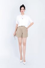 High-end fashion sweater with hood and drawstring tie