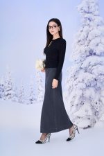 High-end sweater with round neck, knitted wool, fashionable style with elastic hem