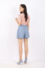 High quality sweater with round neck and elastic waistband