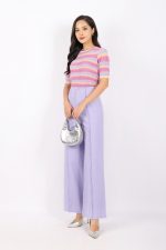 High quality sweater with round neck and elastic waistband