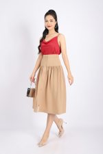 Silk two-piece shirt with loose-fitting collar and style